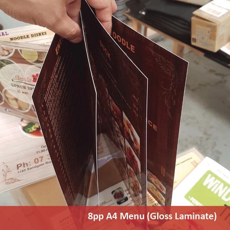 เมนูอาหาร — Menu Printing